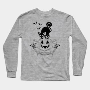 Cat and Jack black and white Long Sleeve T-Shirt